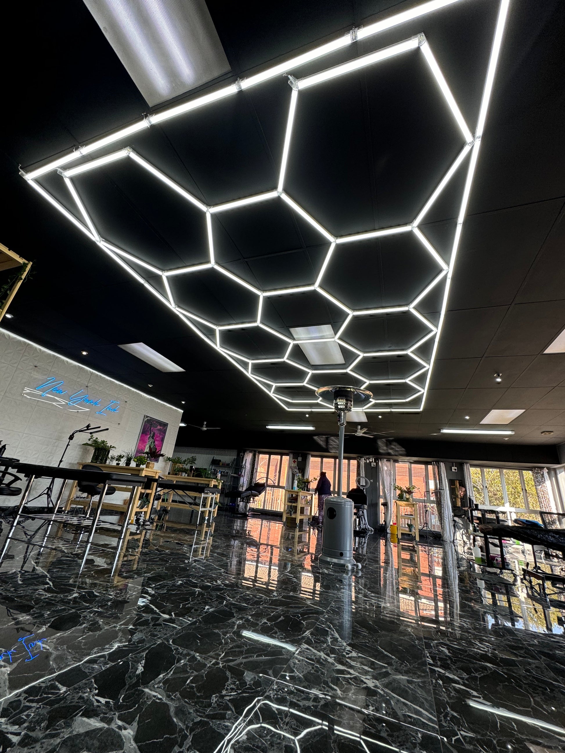 Hexagon led lights 2.4m x4.8m WHOLESALE PRICE DIRECT TO PUBLIC !
