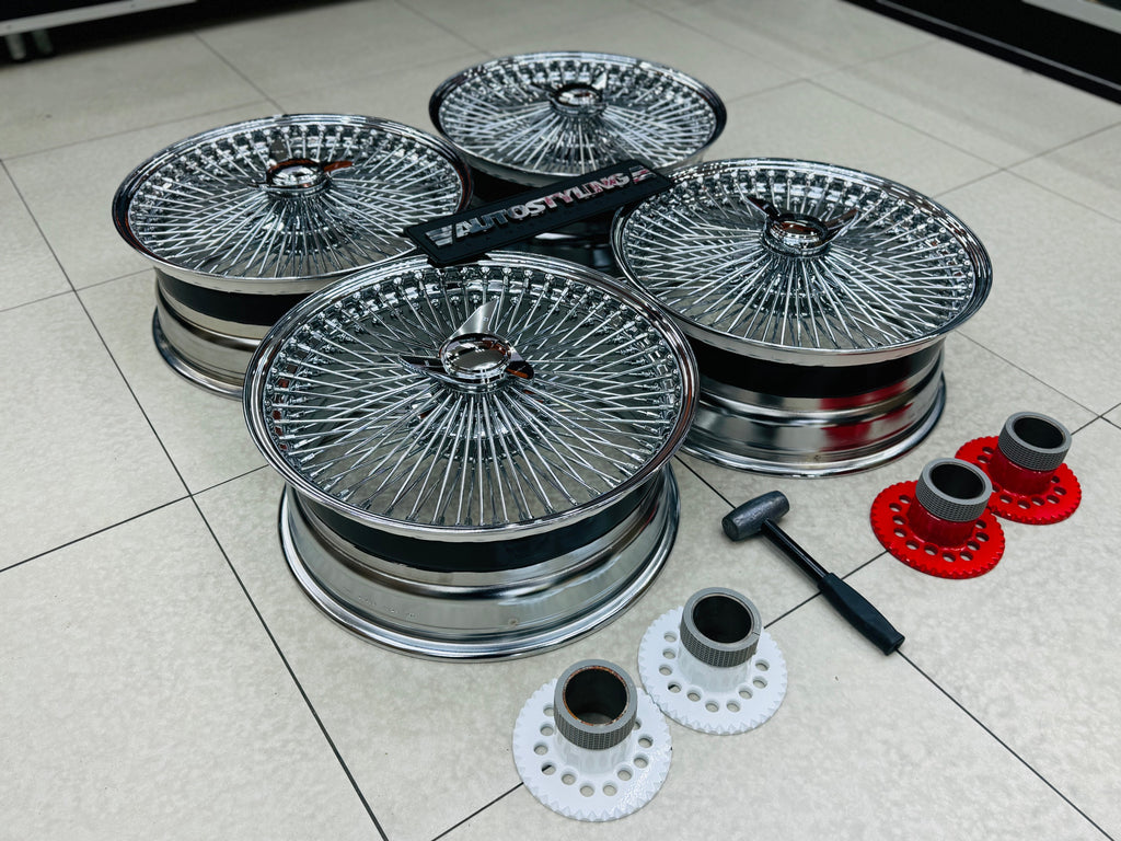 20” AS - 1000 SPOKE WIRE WHEEL FITS ALL CARS