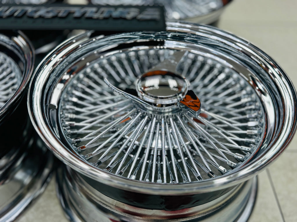 15 ” AS - 100 SPOKE WIRE WHEEL FITS ALL CARS