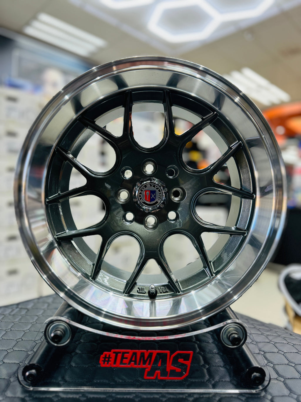 15” AS- 7648  4/100 4/114  gunmetal wheels