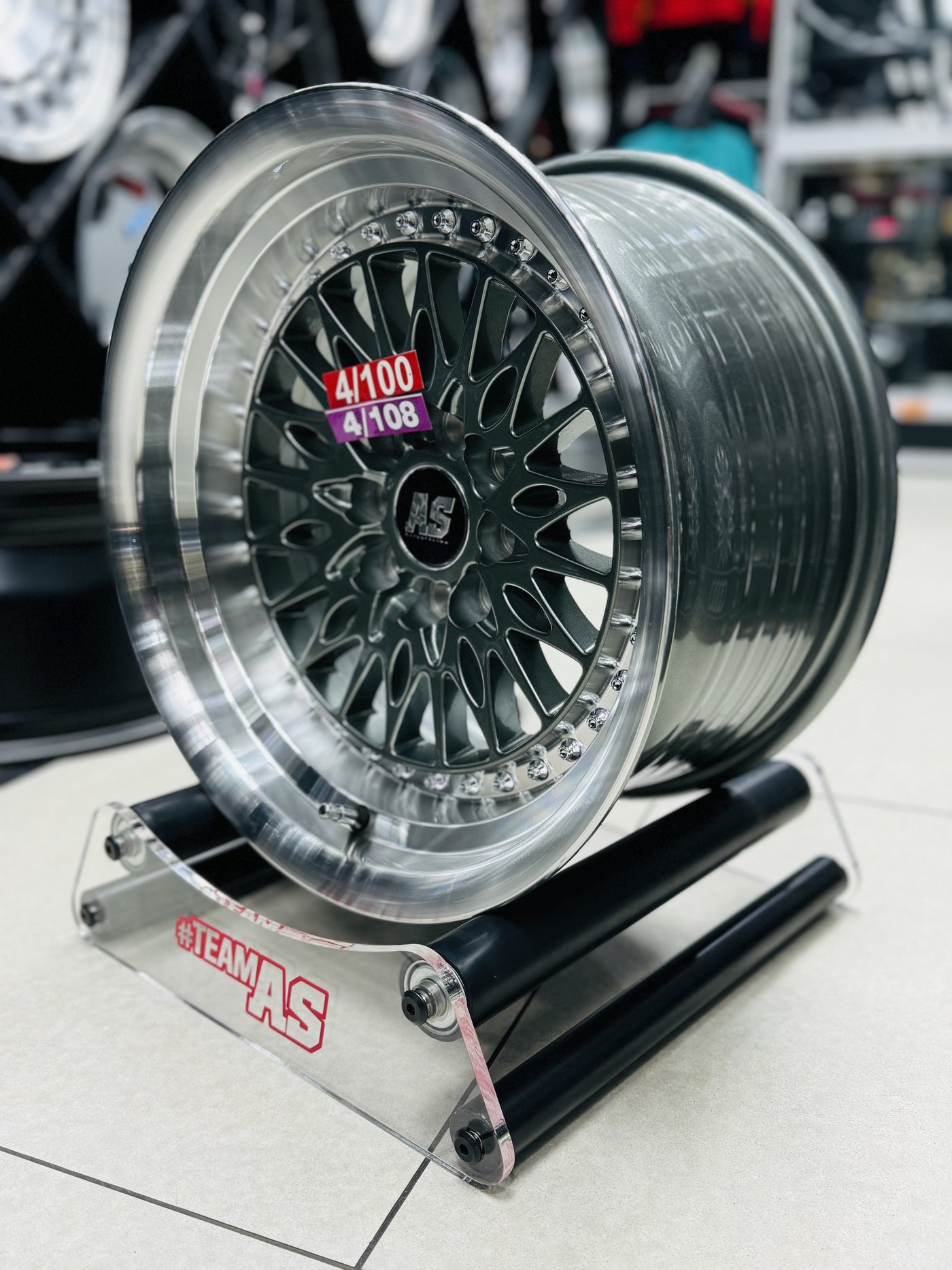 15” AS-7164  GUNMETAL 4/100 4/108 wheels