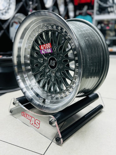 15” AS-7164  GUNMETAL 4/100 4/108 wheels