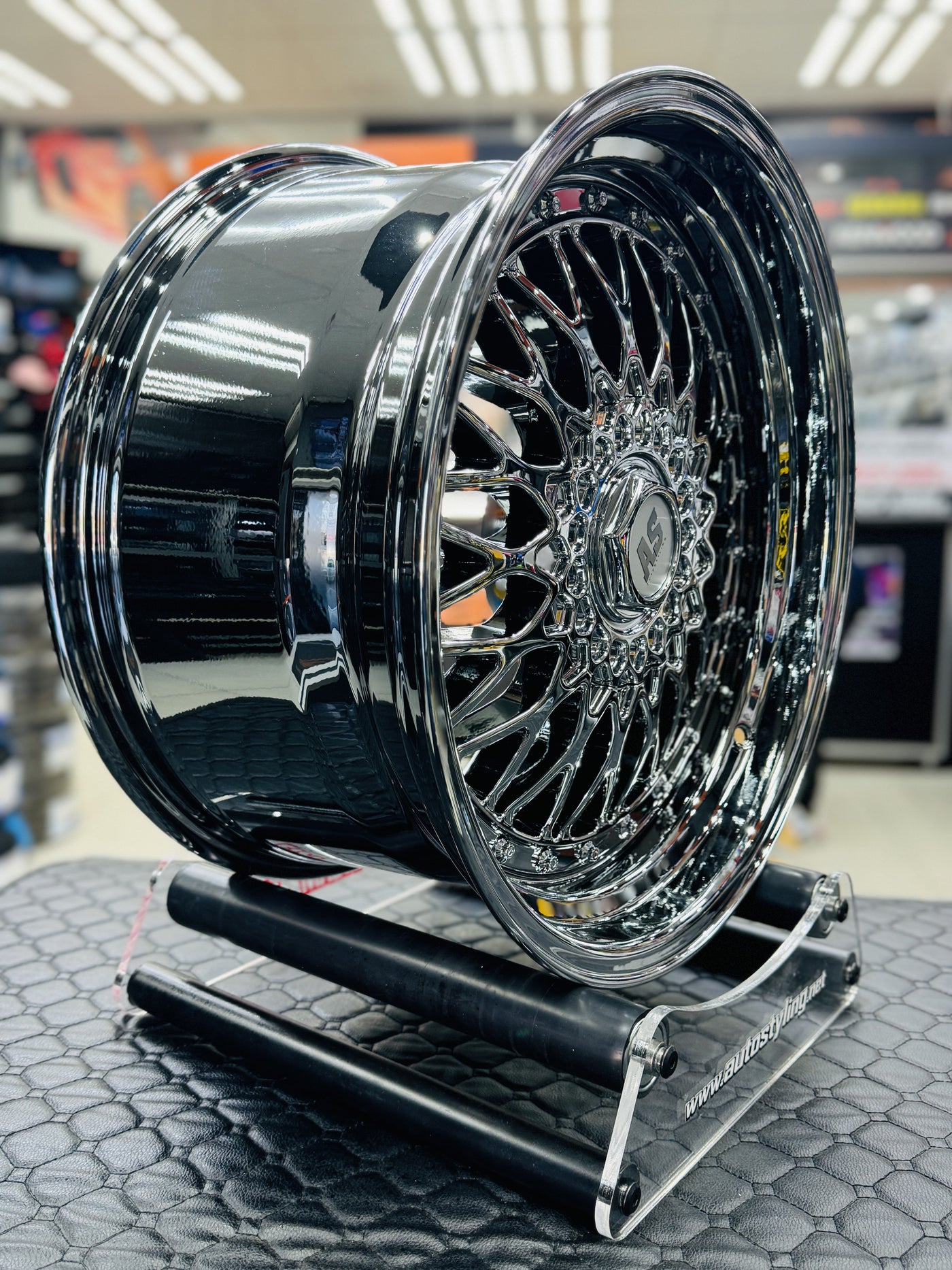 18” AS- MESH 5/112 5/114 SILVER CHROME