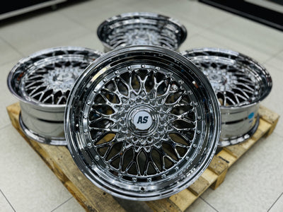 18” AS- MESH 5/112 5/114 SILVER CHROME