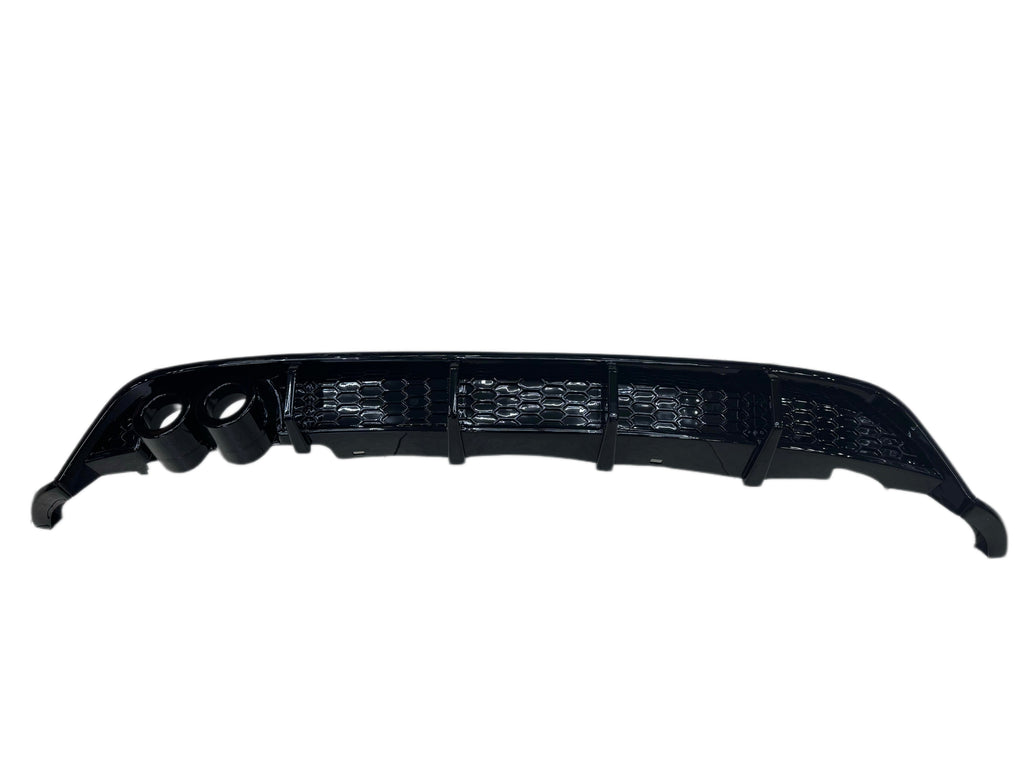 VW POLO 8 / AW TSI TO GTI STYLE AK REAR DIFFUSER GLOSS BLACK