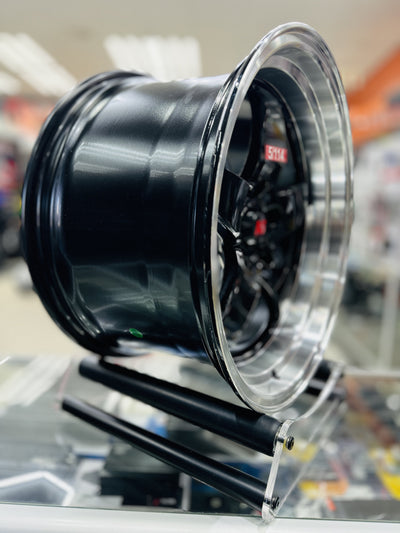 18” AS-WELD 5/114 GLOSS black wheels