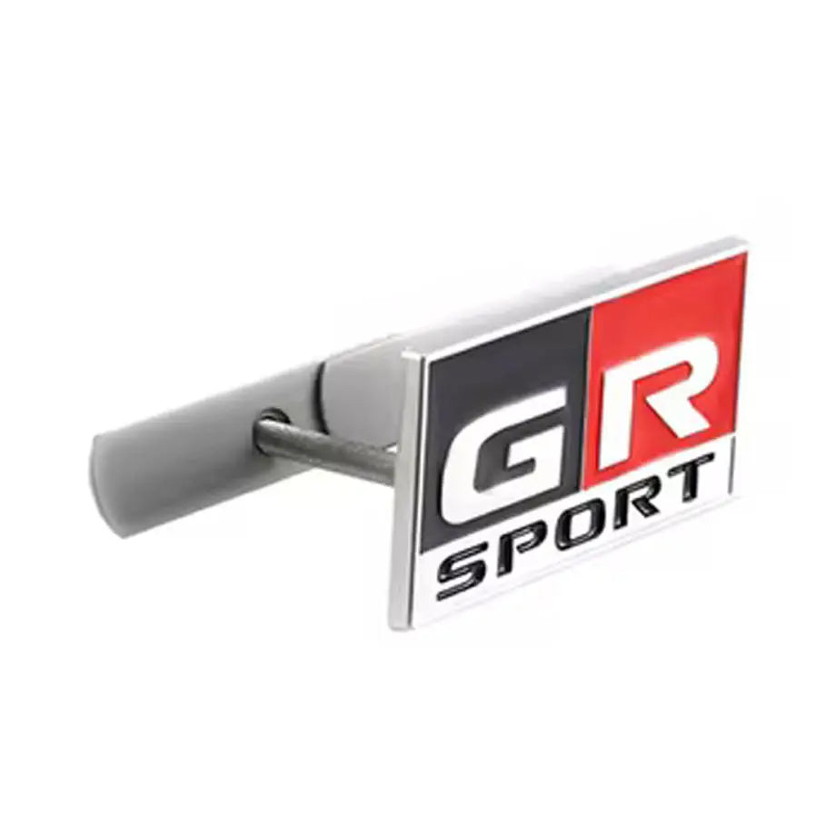 Gazoo GR Sport Square Grille Badge - Silver & Red