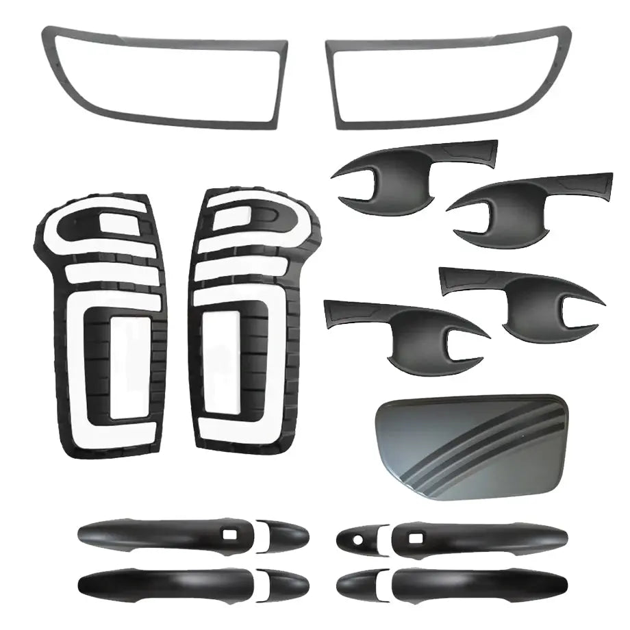GWM P Series Passenger (21-On) Matte Black Accessories Kit (17-Piece)