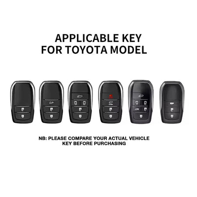 Hard Shell Key Case Cover With Keyring - Toyota GR Gazoo Racing Style