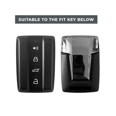 GWM Tank - Hard Shell Carbon-Look Metal Key Case Cover With Keyring