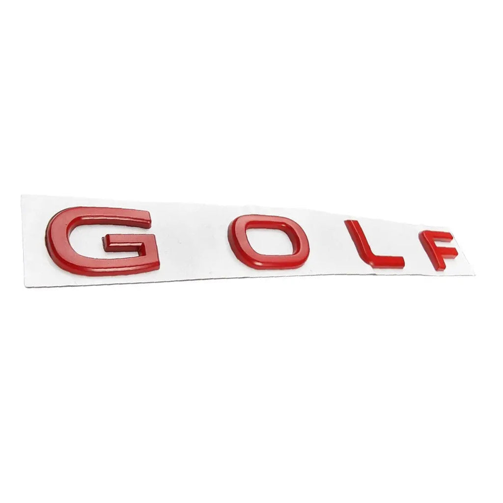 Golf Lettering Badge (Red)- Golf 8 Style