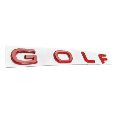 Golf Lettering Badge (Red)- Golf 8 Style