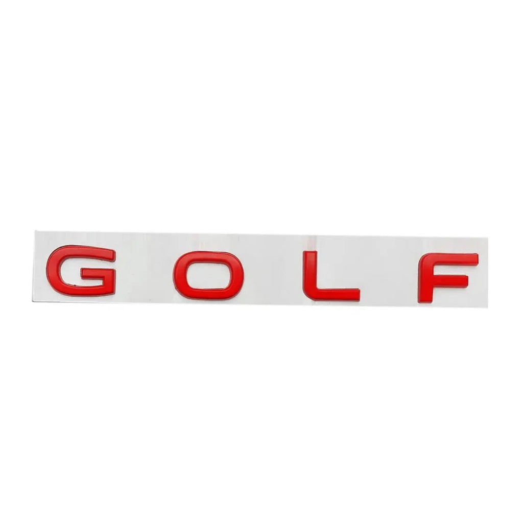 Golf Lettering Badge (Red)- Golf 8 Style