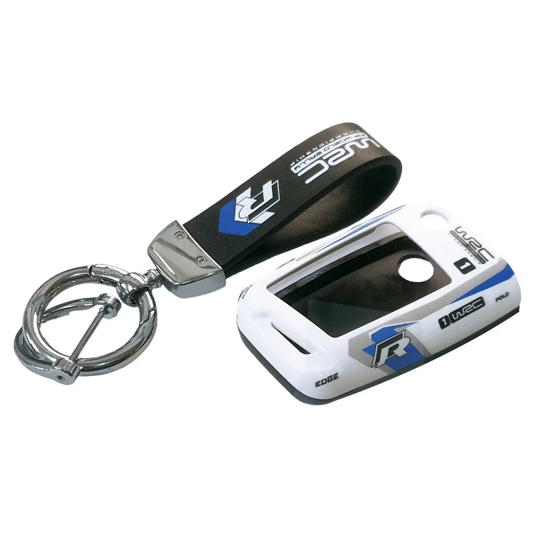 Hard Shell Key Case Cover With Keyring - VW WRC Style