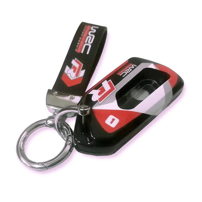 Hard Shell Key Case Cover With Keyring - VW Golf 8 WRC Style