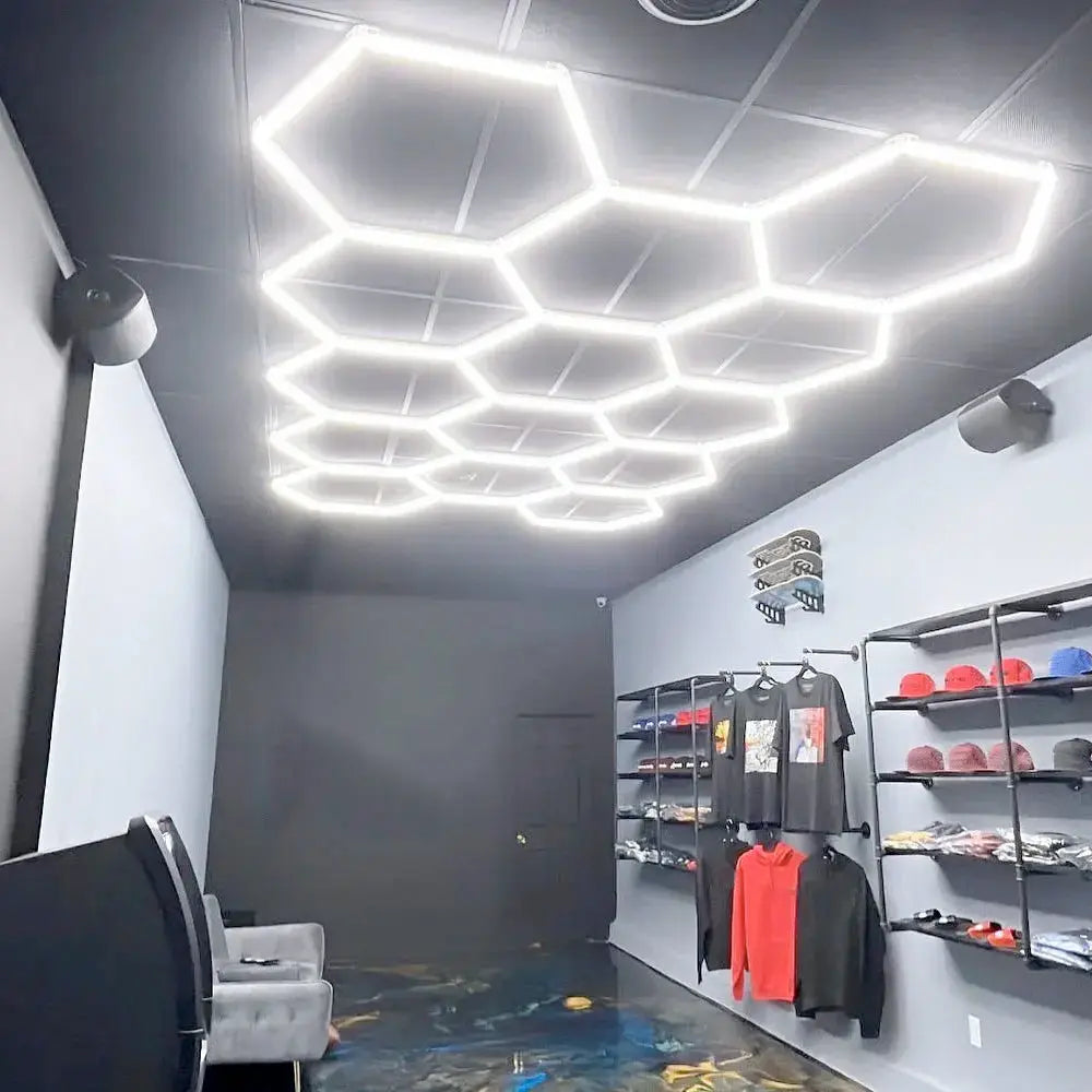 Hexglo 14 Piece Hexagon Modular LED Lighting Kit