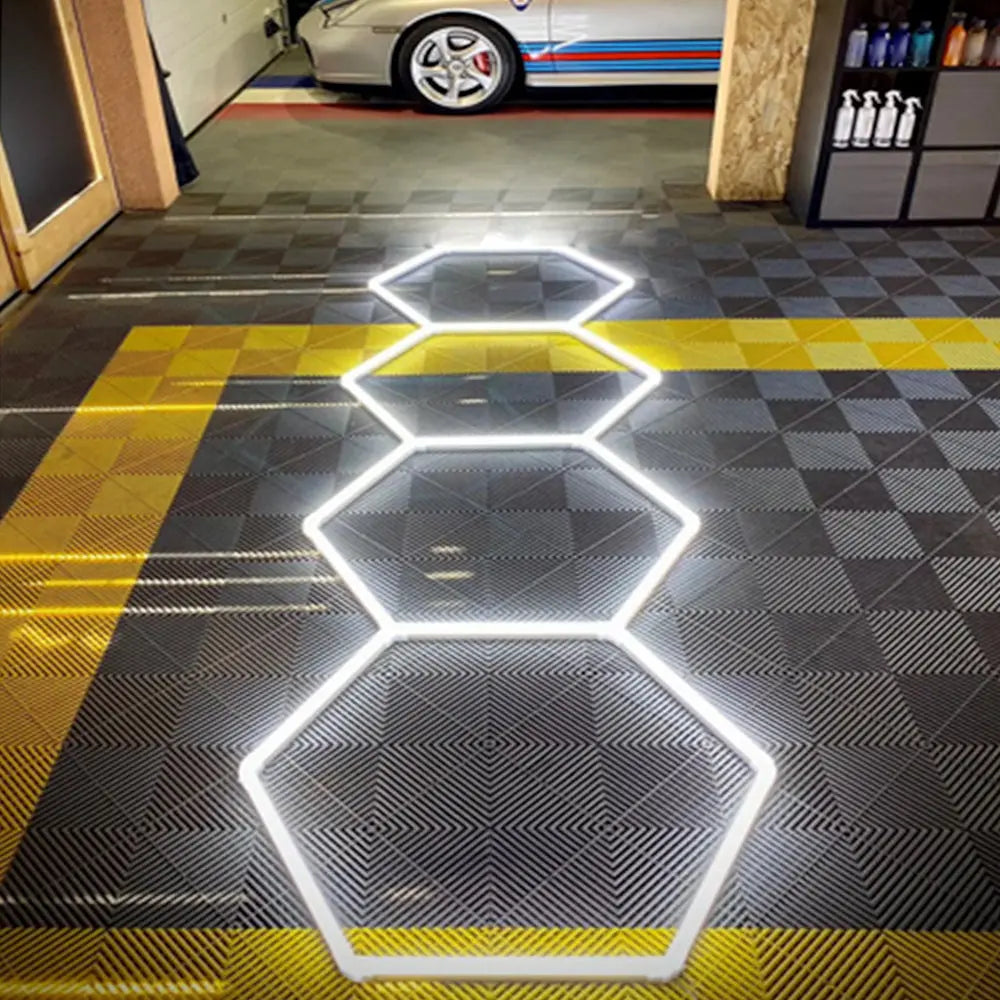 Hexglo 4 Piece Hexagon Modular LED Lighting Kit
