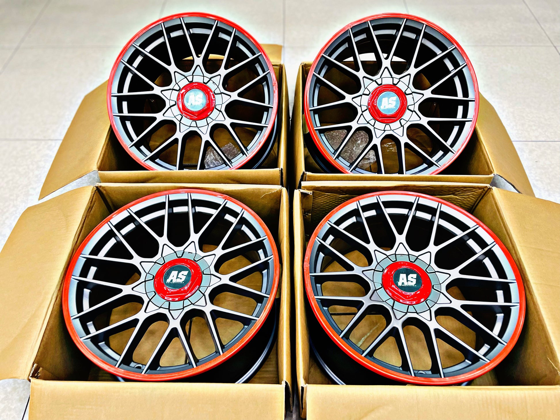 17” AS-RSE  CONCAVE 5/100 GUNMETAL WHEELS