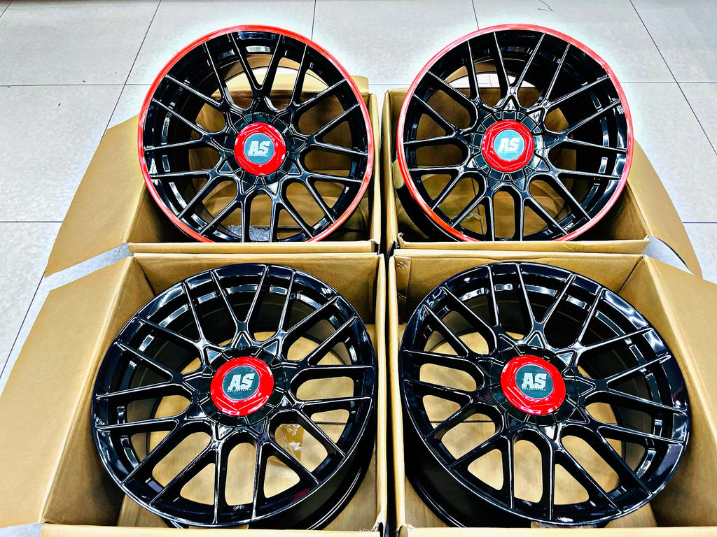 17” AS-RSE  CONCAVE 5/100 GLOSS BLACK WHEELS