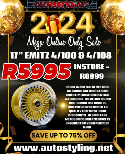 17” AS-EMITZ 4/100 4/108 GOLD