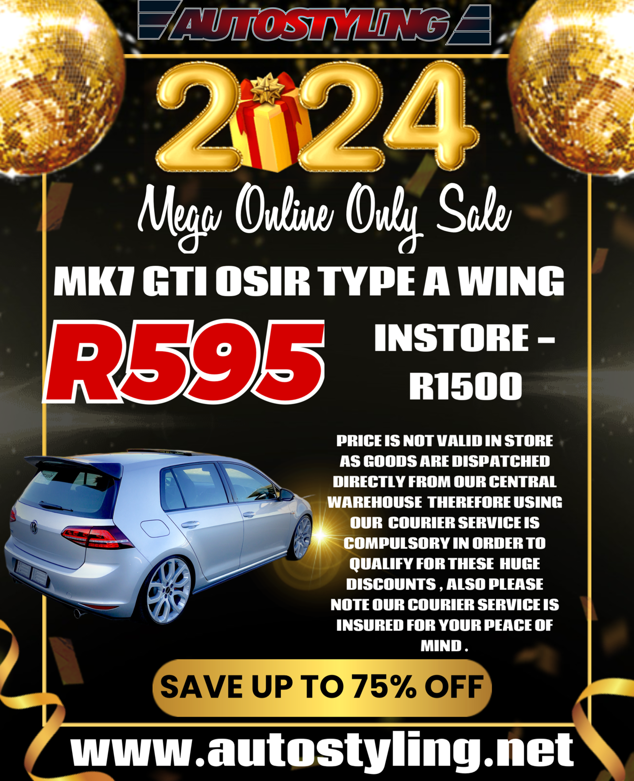 VW GOLF MK7 ROOFSPOILER