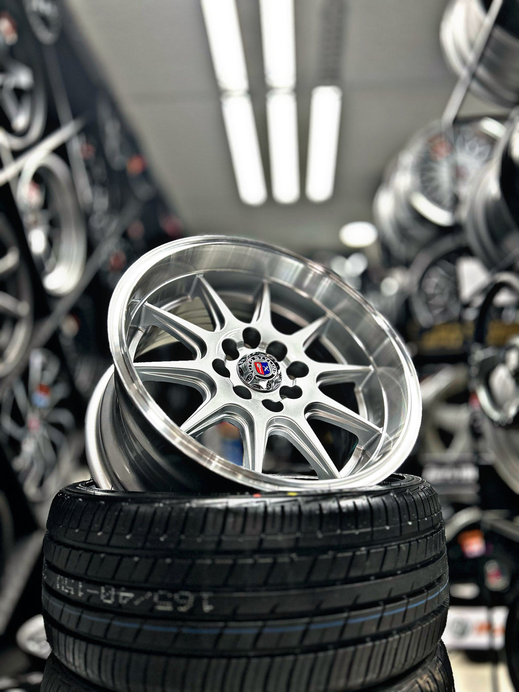 15” AS- 7165 4/100 4/114 silver wheels