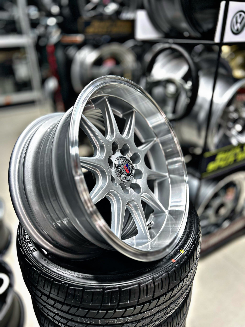 15” AS- 7165 4/100 4/114 silver wheels