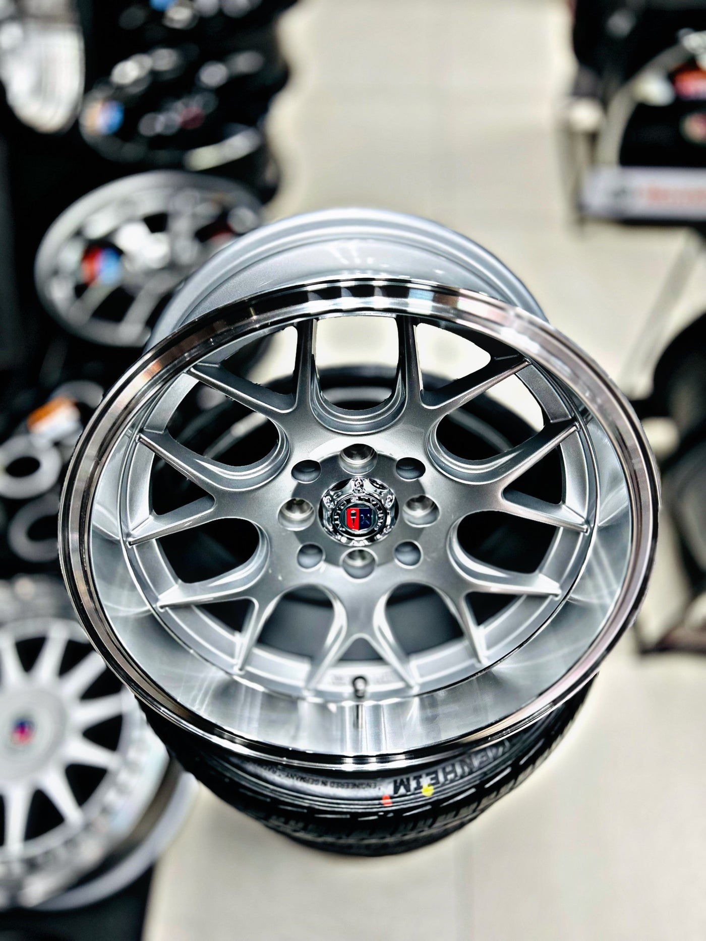 15” AS- 7646 4/100 4/114 silver wheels