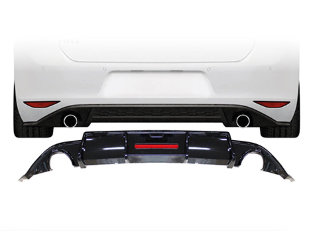 VW GOLF 7 GTI KARBEL REAR DIFFUSER WITH LED LIGHT