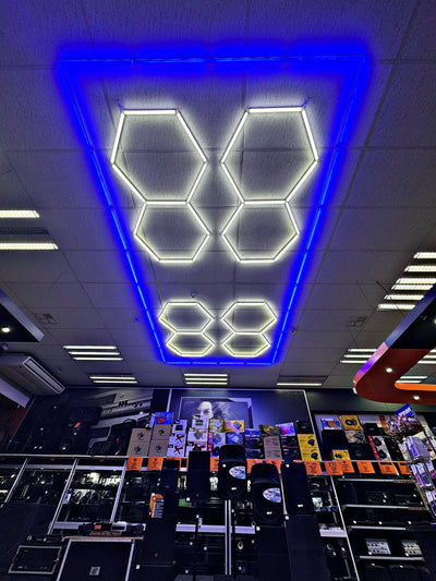 Designer Hexagon /arrow led lights 4.8m x2.4m
