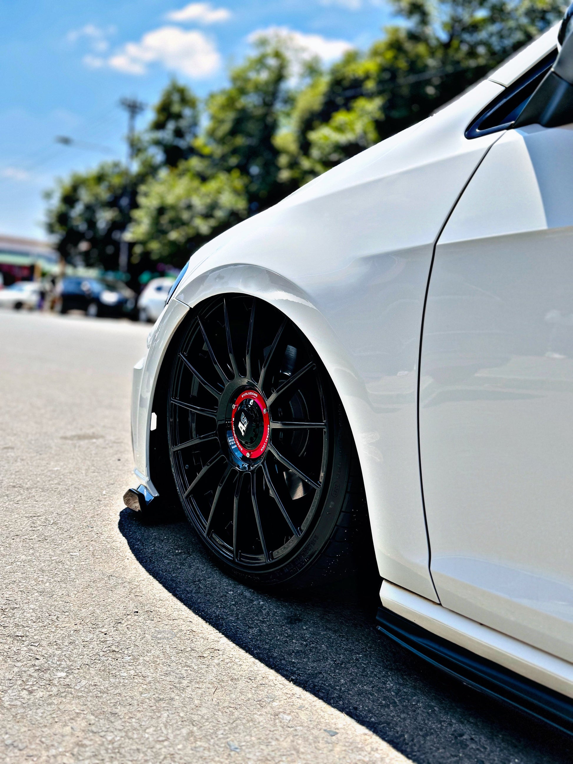 19” AS-SUPERTURISMO  5/112 & 5x100 multi PCD  GLOSS BLACK WITH 215/35/19 TYRES