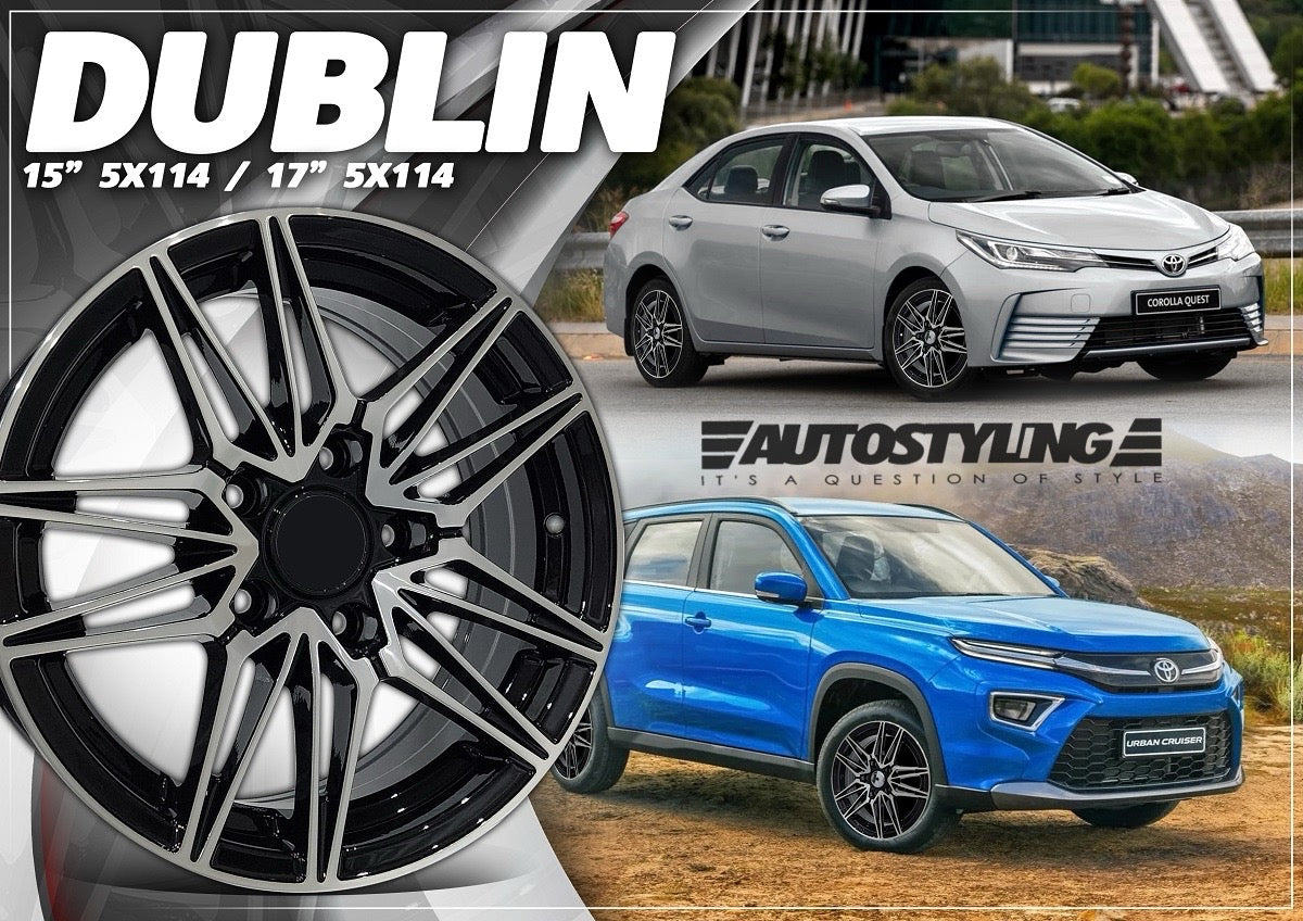 17” AS- DUBLIN  5/114 PCD FOR TOYOTA QUEST , URBAN CRUISER , SUZUKI