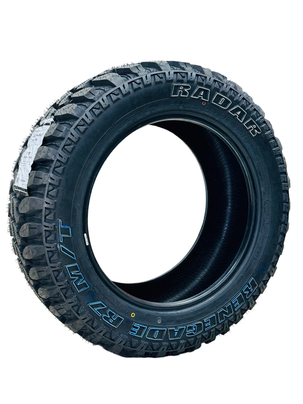 20” 33x12.5 RADAR RENEGADE R7 MUD TERRAIN WHITE LETTER TYRES