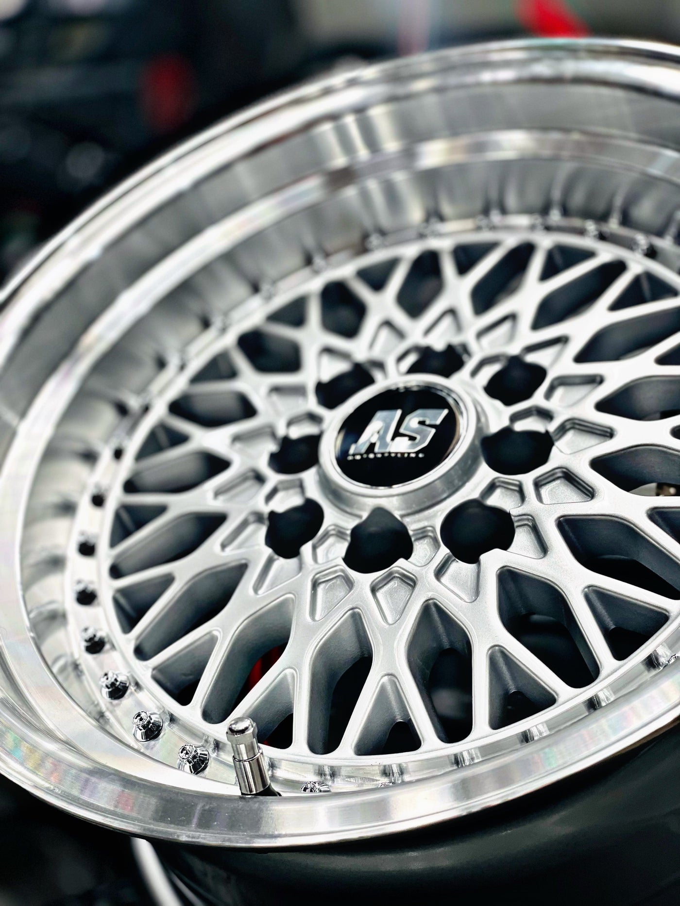 15” AS-7569 MESH  SILVER  4/100 4/114 wheels