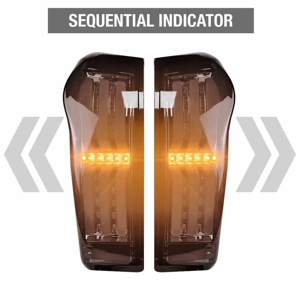 Isuzu D-Max (12-21) 3D Bar Style Smoked Black LED Taillights