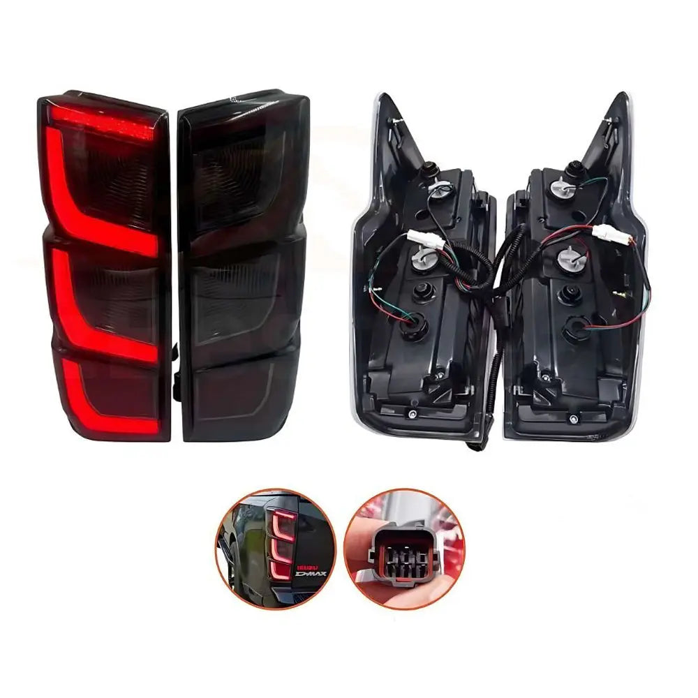Isuzu D-Max (2021-On) Smoked Black OEM Style LED Taillight