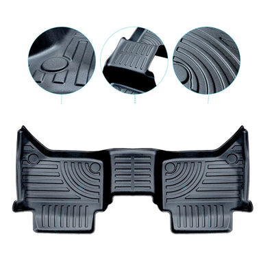 Isuzu D-Max (22-On) Double-Cab Moulded TPE Rubber Floor Mats (3-Piece)