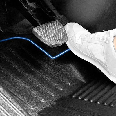 Isuzu D-Max (22-On) Double-Cab Moulded TPE Rubber Floor Mats (3-Piece)