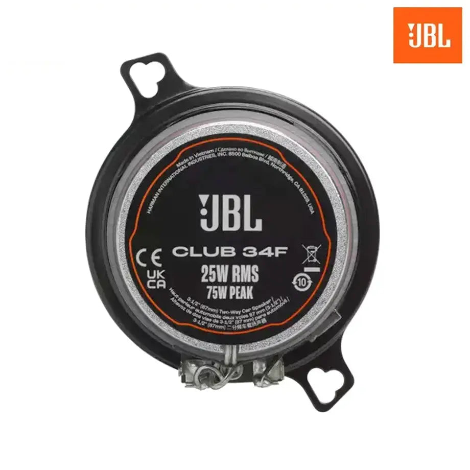 JBL SPKCB34F 3.5" Club Series 2-Way Coaxial Tweeters (75W)