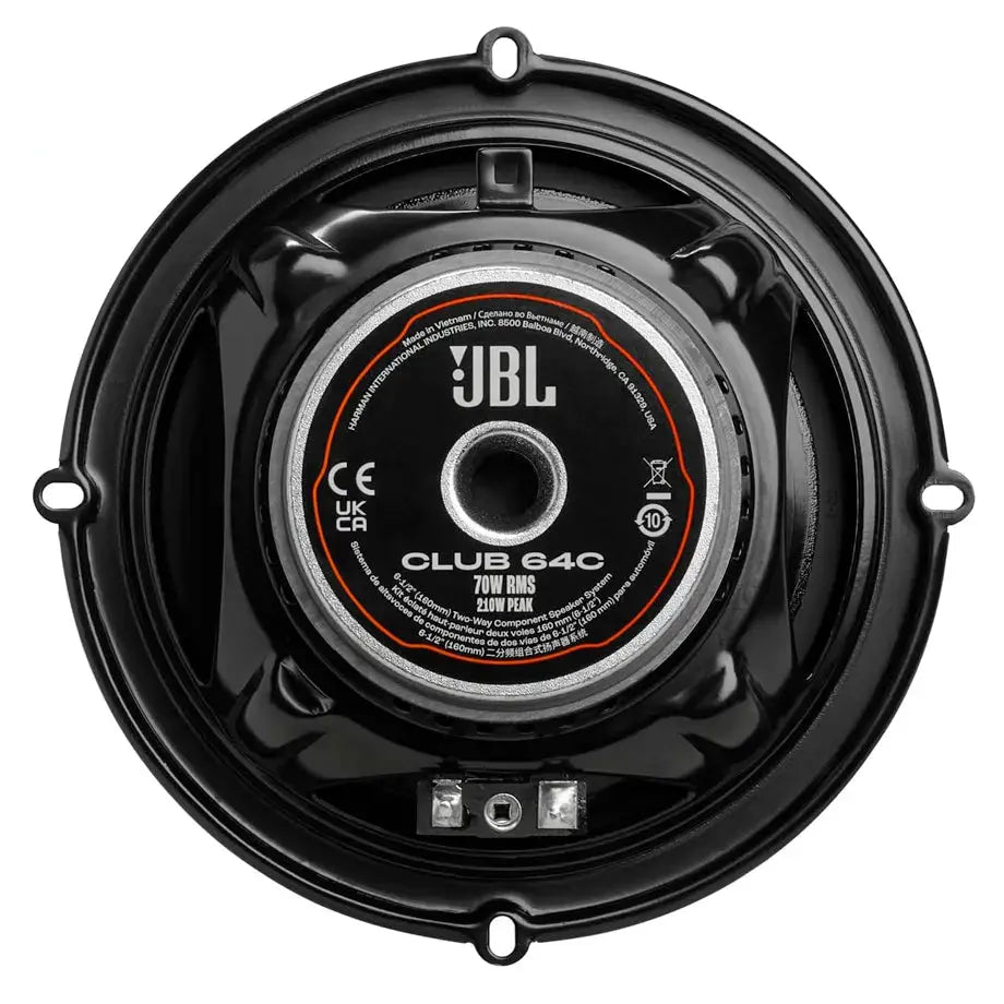 JBL SPKCB64C 6.5" Club Series Two-Way Component Speaker System (210W)