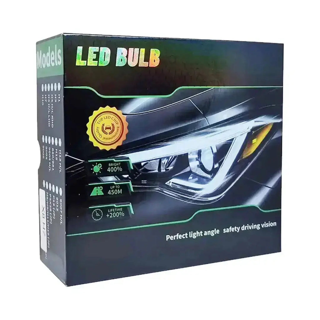 K14 3-Colour LED Canbus Bulbs With Strobe Function & Wireless Remote - 9006