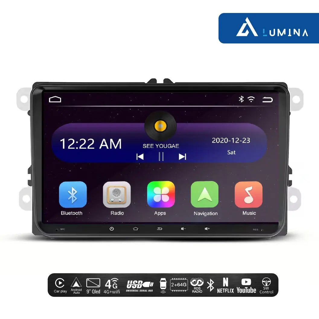 Lumina - 9 Inch VW Android Unit With Apple Car Play & Android Auto