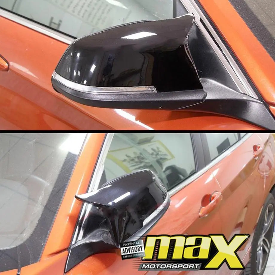 BM F10 M3/M4 Style Gloss Black Clip On Mirror Covers