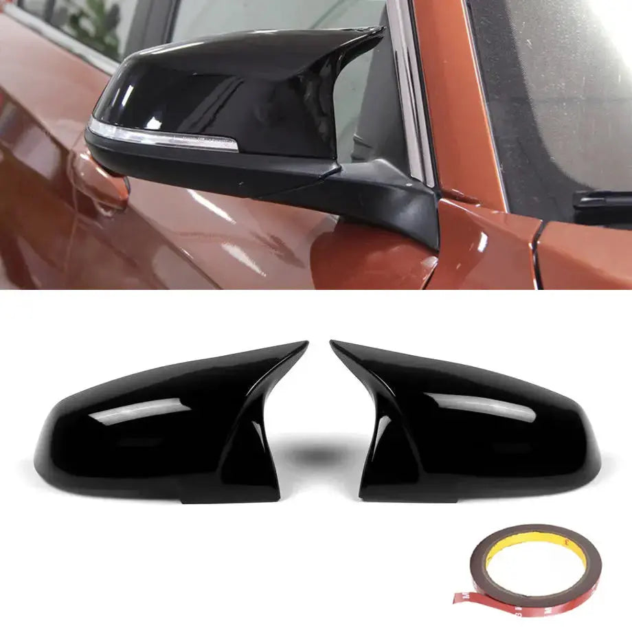 BM F10 M3/M4 Style Gloss Black Stick On Mirror Covers