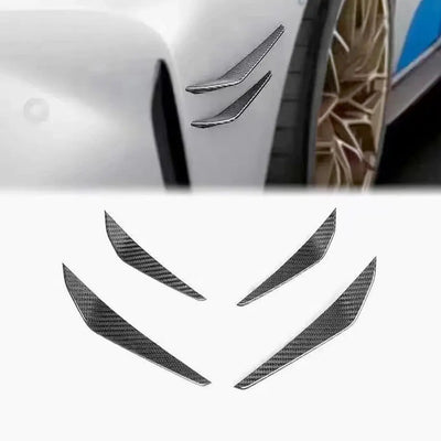 BM G80 / G82 (M3/M4) Carbon Fibre Performance Style Front Bumper Canards (4-Piece)