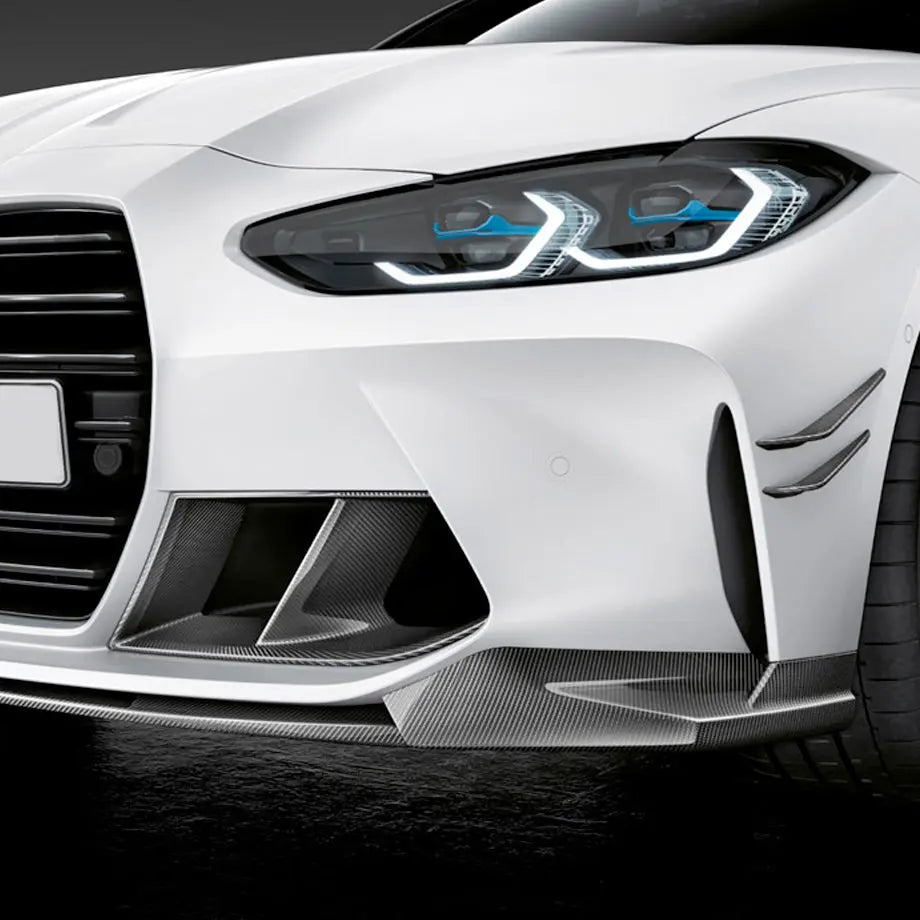 BM G80 / G82 (M3/M4) Carbon Fibre Performance Style Front Bumper Canards (4-Piece)