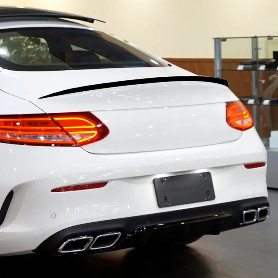 Merc C205 Coupe (15-20) Gloss Black Plastic Boot Spoiler
