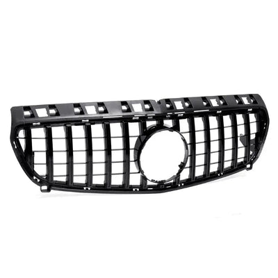 Merc W176 GTR Panamericana Style Gloss Black Upgrade Grille (13-15)
