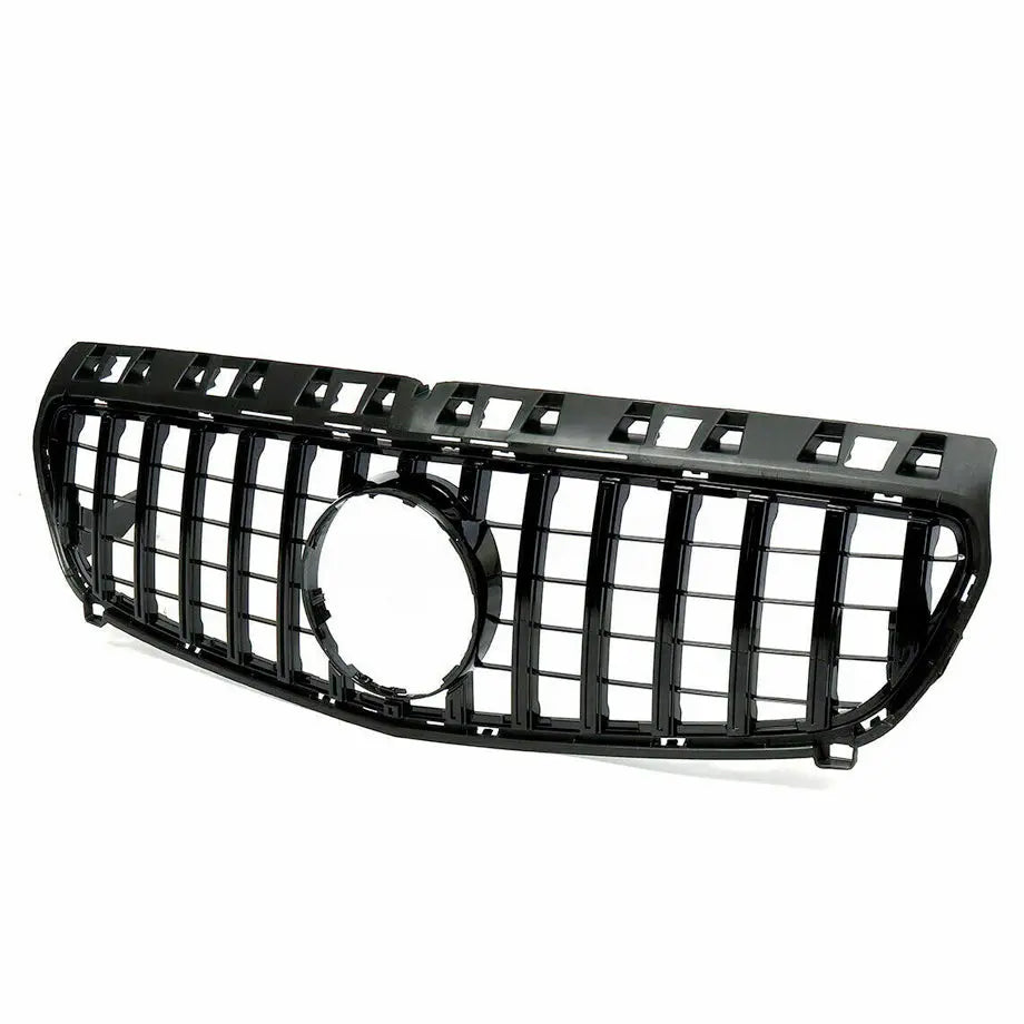 Merc W176 GTR Panamericana Style Gloss Black Upgrade Grille (13-15)
