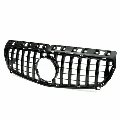 Merc W176 GTR Panamericana Style Gloss Black Upgrade Grille (13-15)
